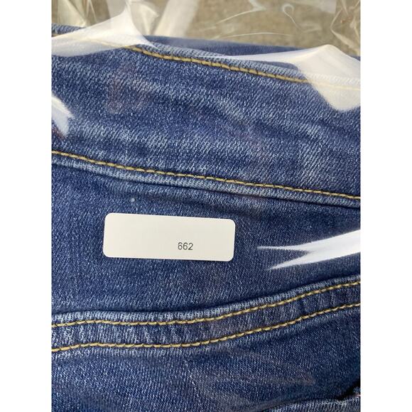 Old Navy Womens Size 2 Petite Rockstar Super Skinny Whiskered Blue Jeans #662 - Picture 11 of 11